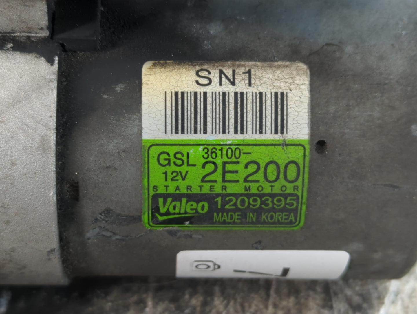 2018-2021 Hyundai Kona Car Starter Motor Solenoid OEM P/N:1209395 36100-2E200 Fits OEM Used Auto Parts - Oemusedautoparts1.com