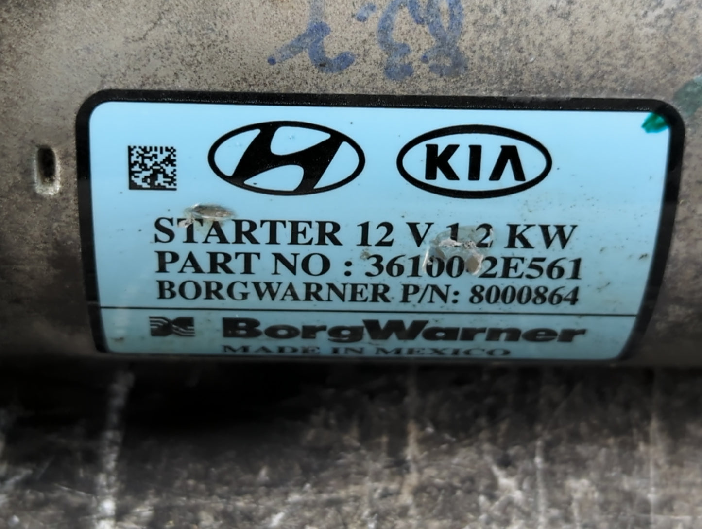 2017-2022 Kia Forte Car Starter Motor Solenoid OEM P/N:36100-2E561 Fits Fits 2017 2018 2019 2020 2021 2022 OEM Used Auto Parts - Oemusedautoparts1.com