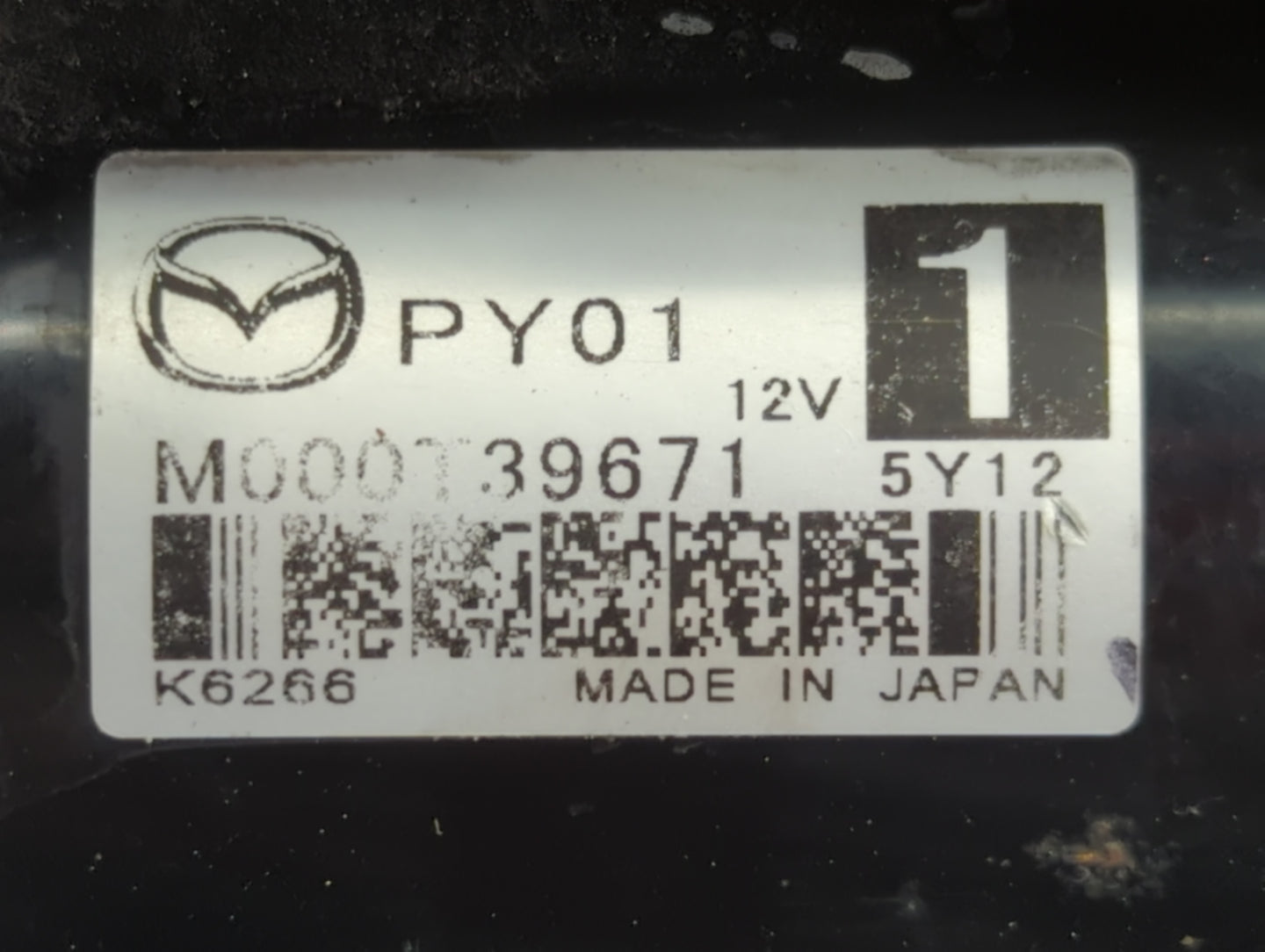 2014-2021 Mazda 6 Car Starter Motor Solenoid OEM P/N:M000T39671 Fits Fits 2014 2015 2016 2017 2018 2019 2020 2021 2022 OEM Used Auto Parts - Oemusedautoparts1.com