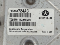2013 Dodge Caravan PCM Engine Control Computer ECU ECM PCU OEM P/N:P68161510AE P05150724AC Fits OEM Used Auto Parts - Oemusedautoparts1.com