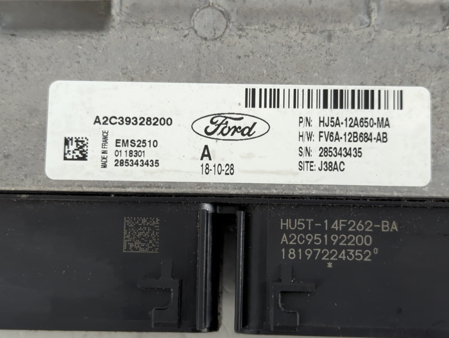 2017-2019 Ford Escape PCM Engine Control Computer ECU ECM PCU OEM P/N:A2C39328200 HJ5A-12A650-MA Fits Fits 2017 2018 2019 OEM Used Auto Parts - Oemusedautoparts1.com