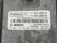 2018-2022 Ford Ecosport PCM Engine Control Computer ECU ECM PCU OEM P/N:GN15-12A650-NC Fits Fits 2018 2019 2020 2021 2022 OEM Used Auto Parts - Oemusedautoparts1.com
