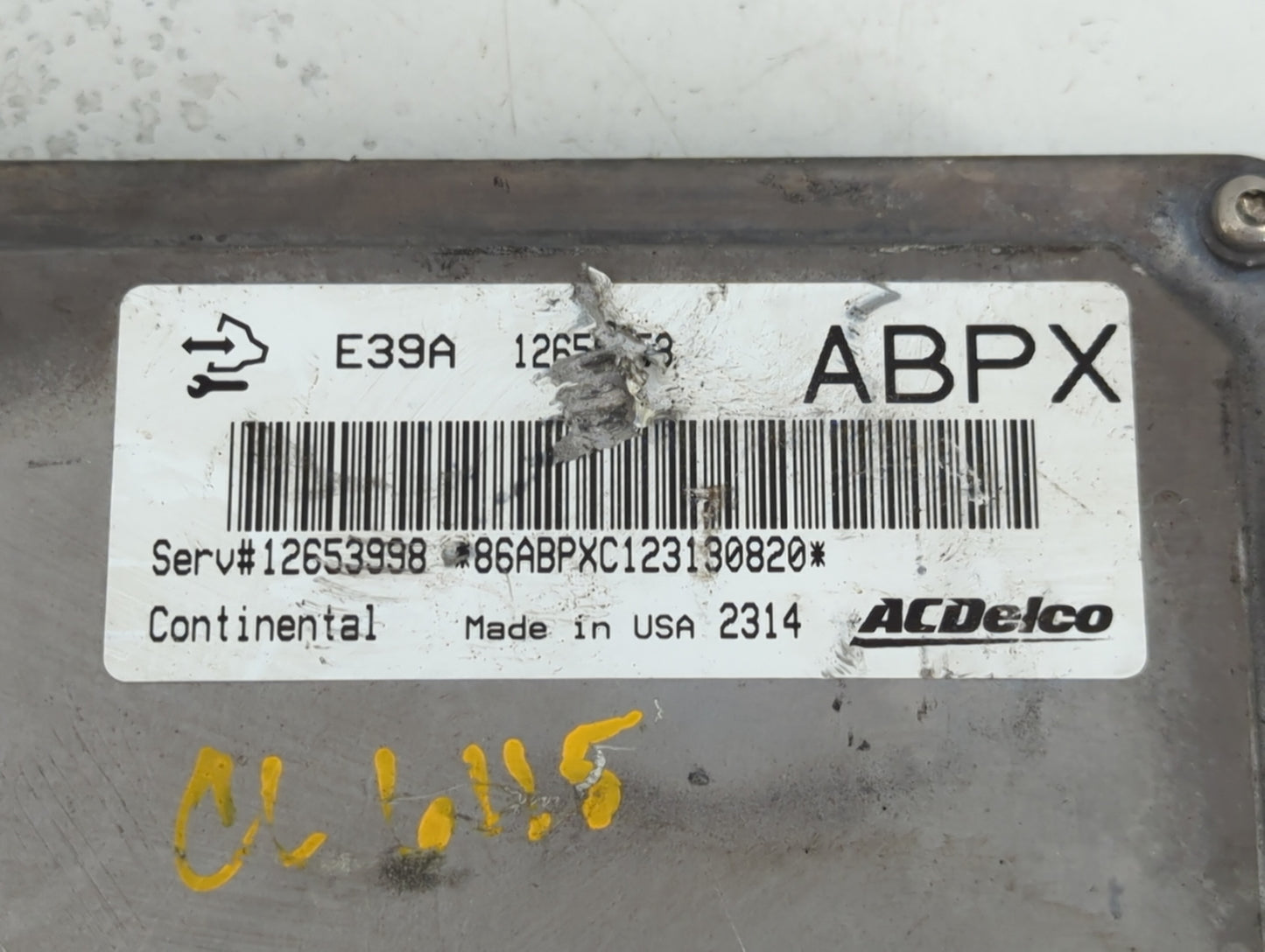 2013-2015 Cadillac Ats PCM Engine Control Computer ECU ECM PCU OEM P/N:12653998 Fits Fits 2013 2014 2015 2016 OEM Used Auto Parts - Oemusedautoparts1.com