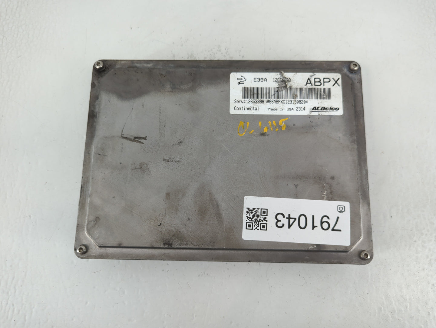 2013-2015 Cadillac Ats PCM Engine Control Computer ECU ECM PCU OEM P/N:12653998 Fits Fits 2013 2014 2015 2016 OEM Used Auto Parts - Oemusedautoparts1.com