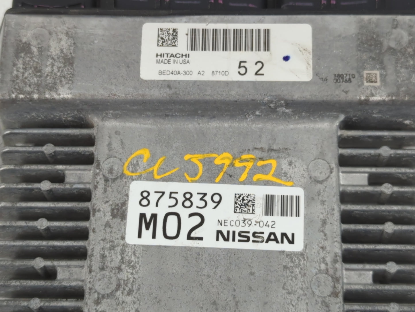 2018-2020 Infiniti Qx60 PCM Engine Control Computer ECU ECM PCU OEM P/N:875839 NEC039-042 Fits Fits 2018 2019 2020 OEM Used Auto Parts - Oemusedautoparts1.com