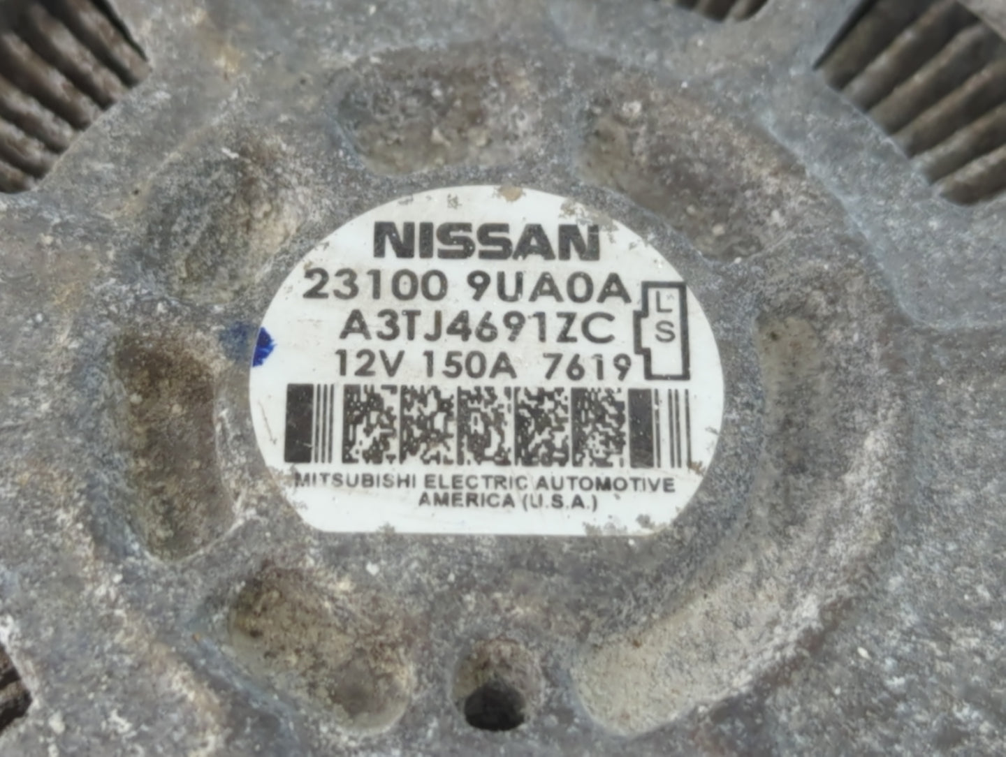 2017-2020 Nissan Pathfinder Alternator Replacement Generator Charging Assembly Engine OEM P/N:23100 9UA0A Fits OEM Used Auto Parts - Oemusedautoparts1.com