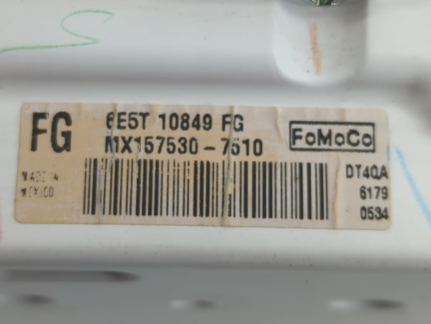 2006-2007 Mercury Milan Instrument Cluster Speedometer Gauges P/N:MX157530-7510 6E5T 10849 FG Fits Fits 2006 2007 OEM Used Auto Parts - Oemusedautoparts1.com