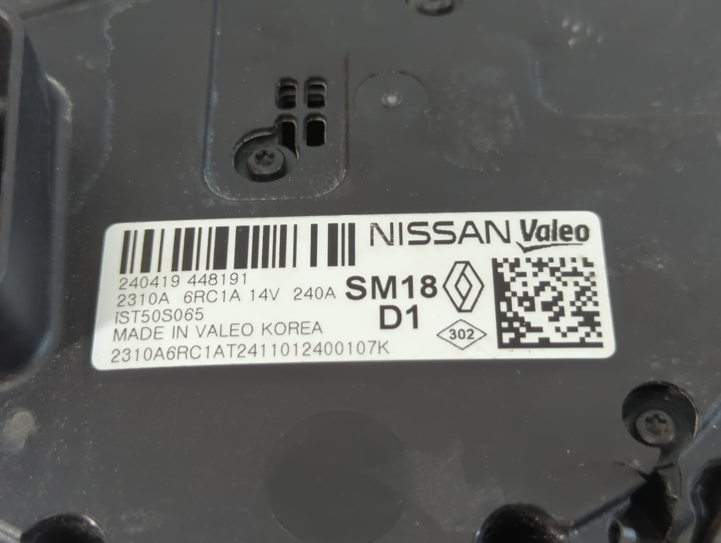 2024 Nissan Rogue Alternator Replacement Generator Charging Assembly Engine OEM P/N:2310A6RC1A 240419 448191 Fits OEM Used Auto Parts - Oemusedautoparts1.com