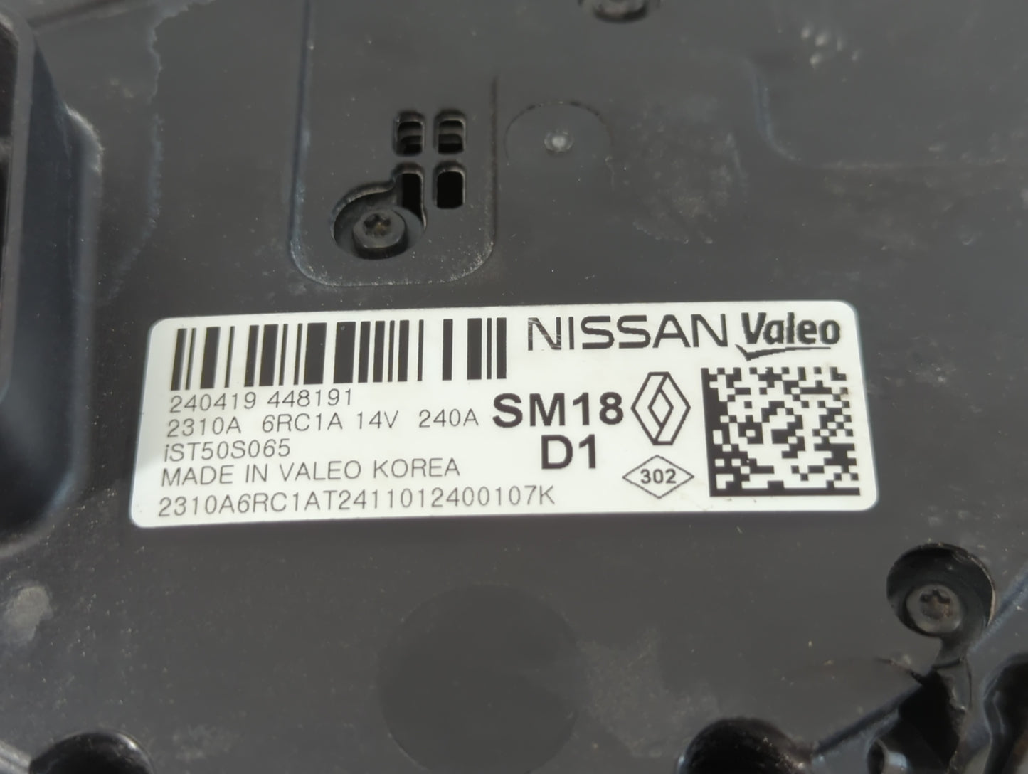 2024 Nissan Rogue Alternator Replacement Generator Charging Assembly Engine OEM P/N:2310A6RC1A 240419 448191 Fits OEM Used Auto Parts - Oemusedautoparts1.com
