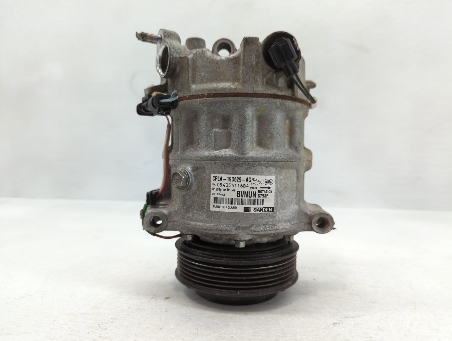 2016 Land Rover Range Rover Sport Air Conditioning A/c Ac Compressor Oem - Oemusedautoparts1.com