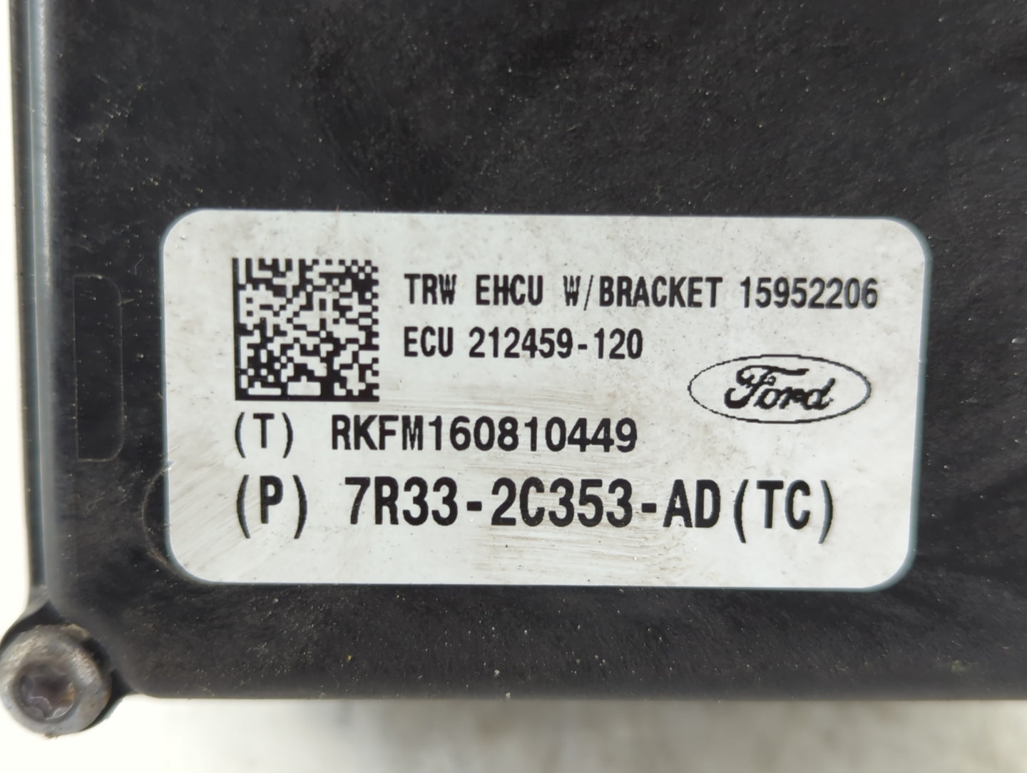 2007-2009 Ford Mustang ABS Pump Control Module Replacement P/N:7R33-2C353-AD Fits Fits 2007 2008 2009 OEM Used Auto Parts - Oemusedautoparts1.com