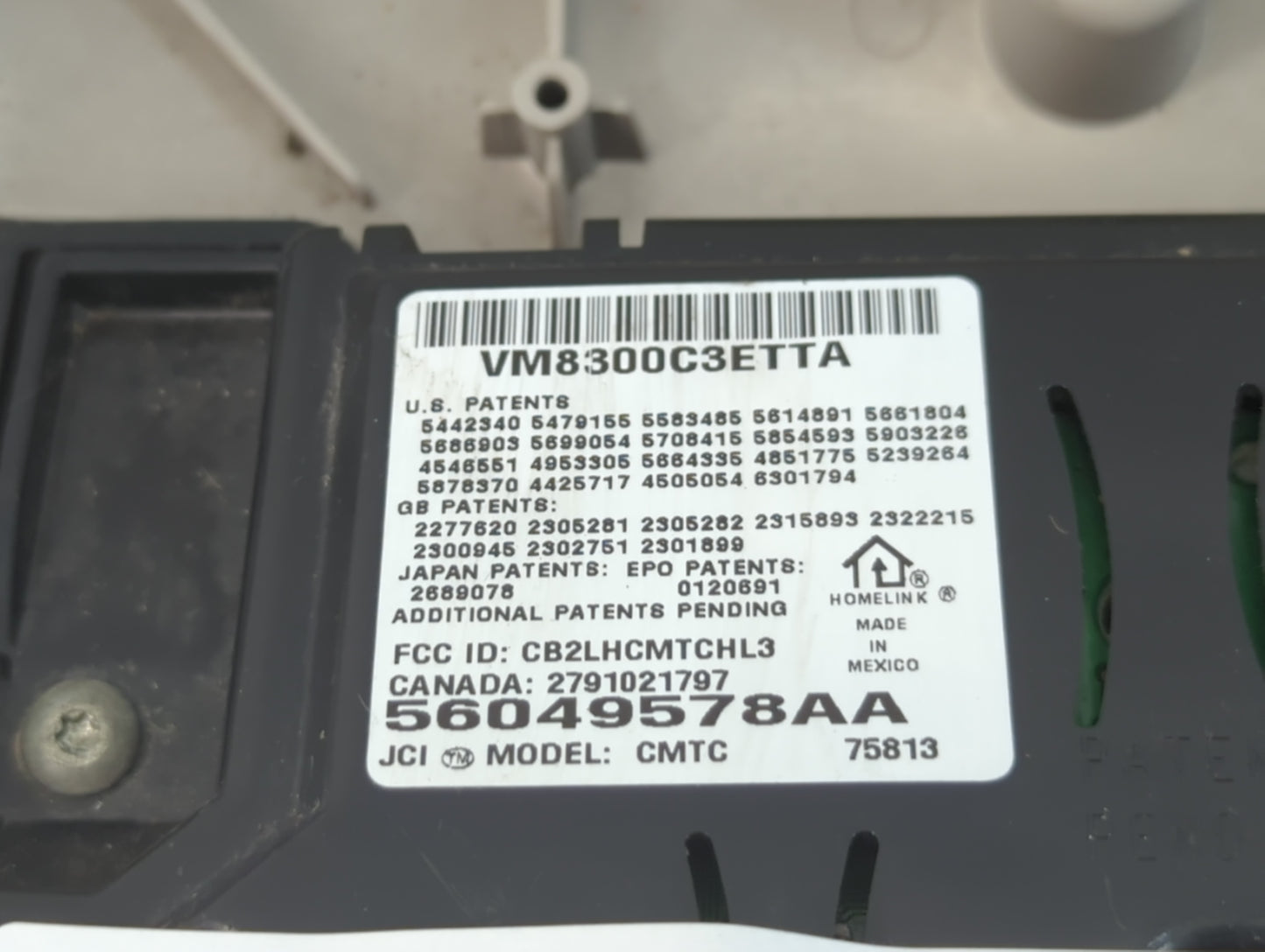 2003 Dodge Durango Overhead Roof Console Interior Dome Light - Oemusedautoparts1.com