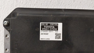 2014 Toyota Prius PCM Engine Control Computer ECU ECM PCU OEM P/N:89661-47590 Fits OEM Used Auto Parts - Oemusedautoparts1.com 