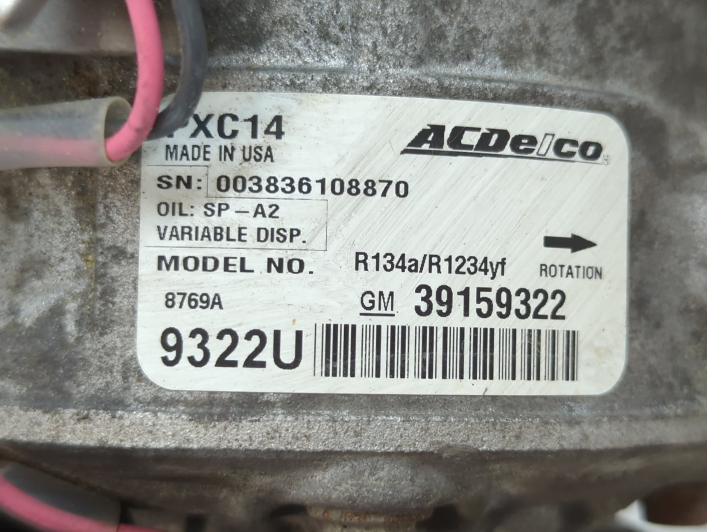 2019-2019 Chevrolet Cruze Air Conditioning A/c Ac Compressor Oem - Oemusedautoparts1.com