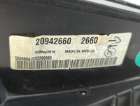 2010 Cadillac Srx Instrument Cluster Speedometer Gauges P/N:20942660 Fits OEM Used Auto Parts - Oemusedautoparts1.com