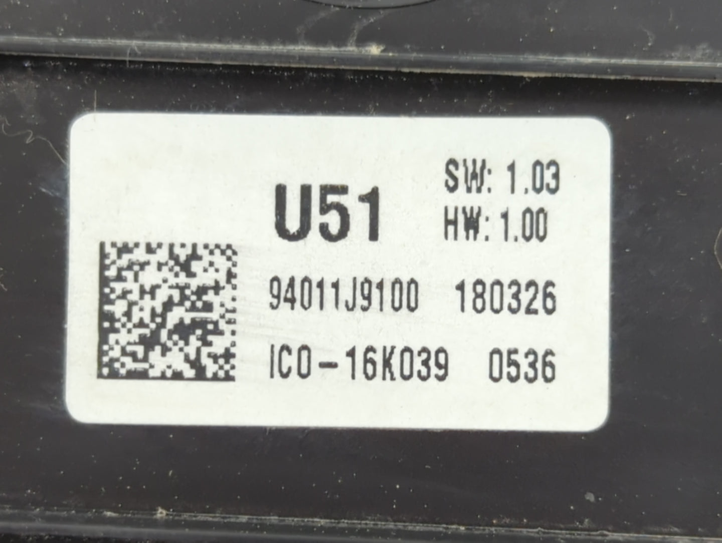 2018-2021 Hyundai Kona Instrument Cluster Speedometer Gauges P/N:IC0-16K039 94011J9100 Fits Fits 2018 2020 2021 OEM Used Auto Parts - Oemusedautoparts1.com