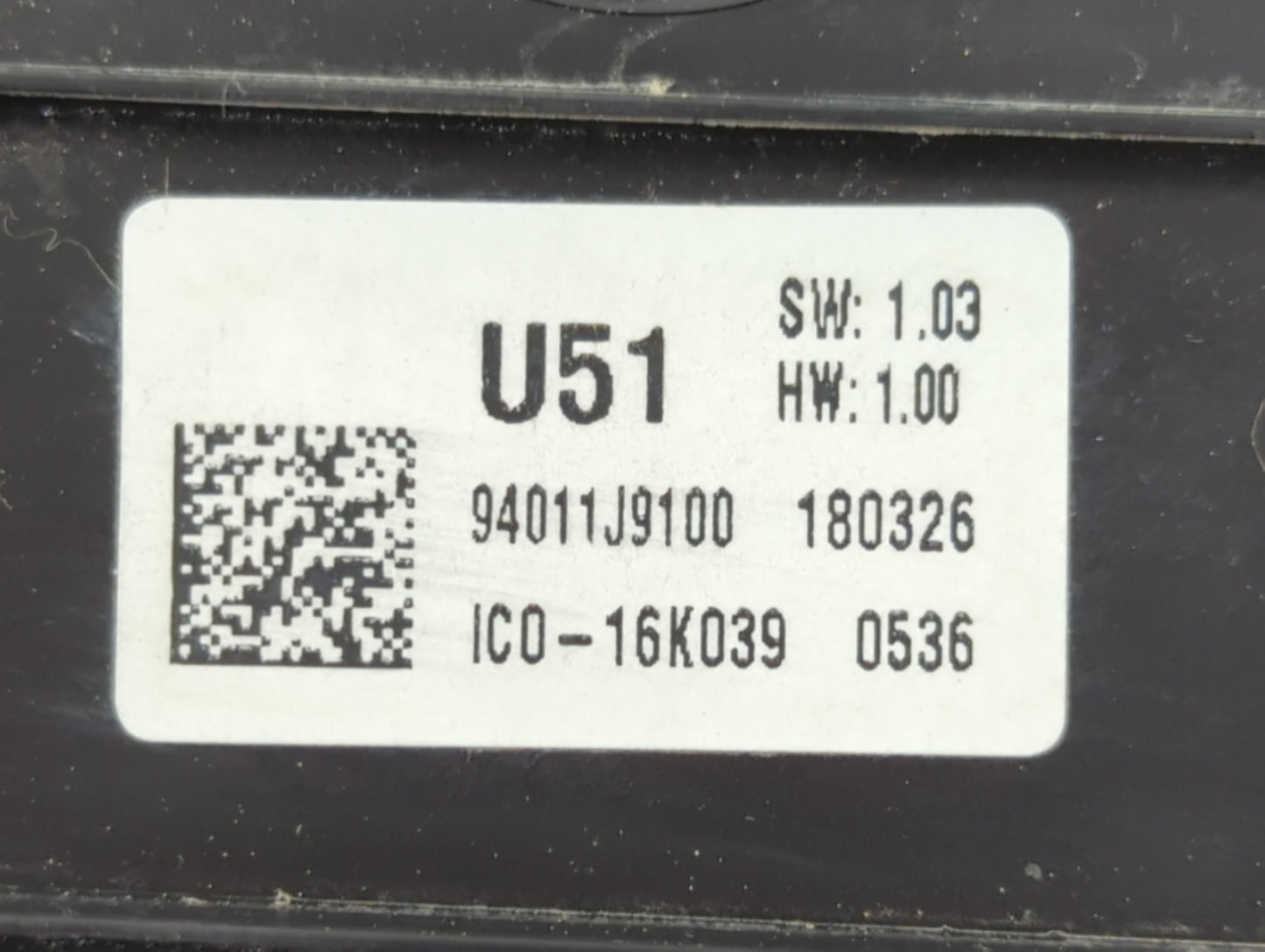 2018-2021 Hyundai Kona Instrument Cluster Speedometer Gauges P/N:IC0-16K039 94011J9100 Fits Fits 2018 2020 2021 OEM Used Auto Parts - Oemusedautoparts1.com