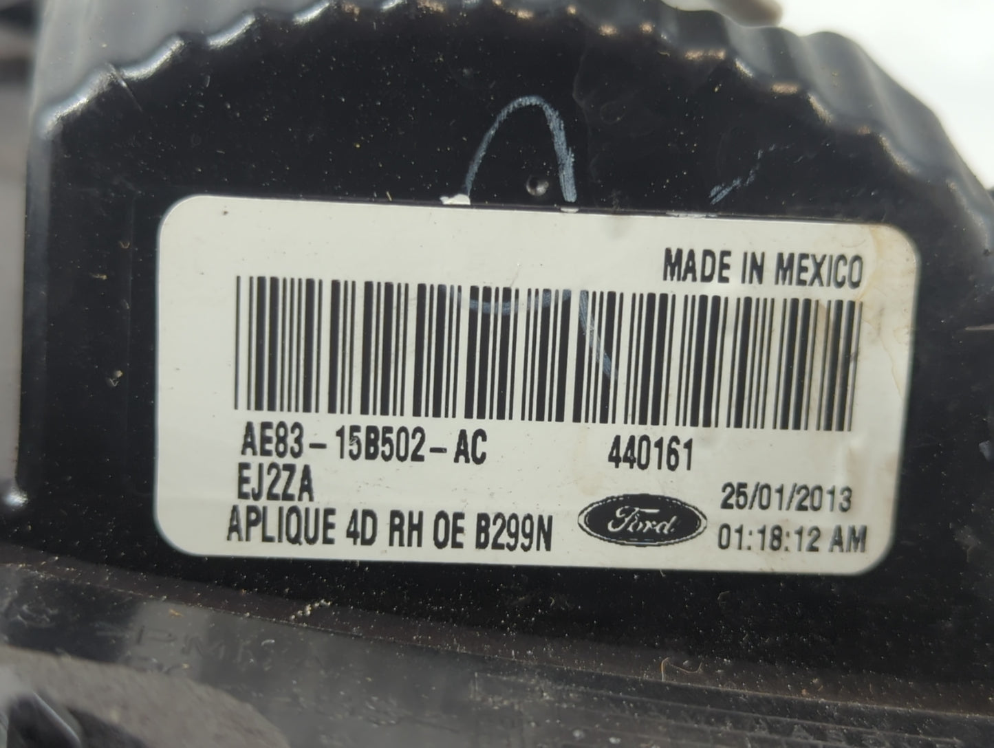 2011-2013 Ford Fiesta Tail Light Assembly Passenger Right OEM P/N:AE83-13B504-AC Fits Fits 2011 2012 2013 OEM Used Auto Parts - Oemusedautoparts1.com