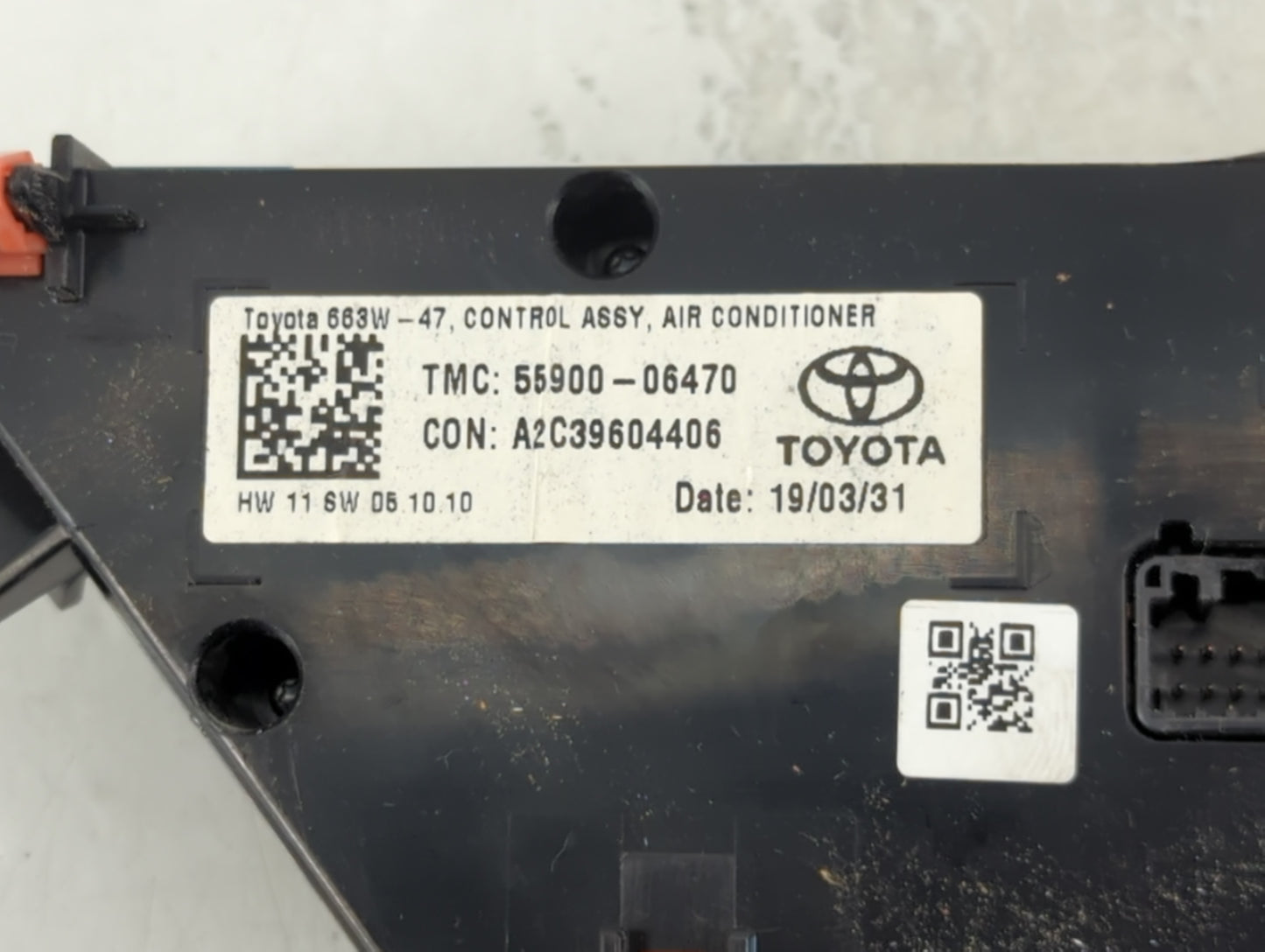 2018-2022 Toyota Camry Climate Control Module Temperature AC/Heater Replacement P/N:56900-06470 Fits Fits 2018 2019 2020 2021 2022 OEM Used Auto Parts - Oemusedautoparts1.com