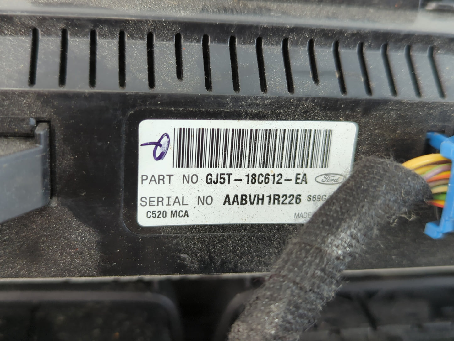 2017 Ford Escape Climate Control Module Temperature AC/Heater Replacement P/N:GJ5T-18C612-EA Fits OEM Used Auto Parts - Oemusedautoparts1.com