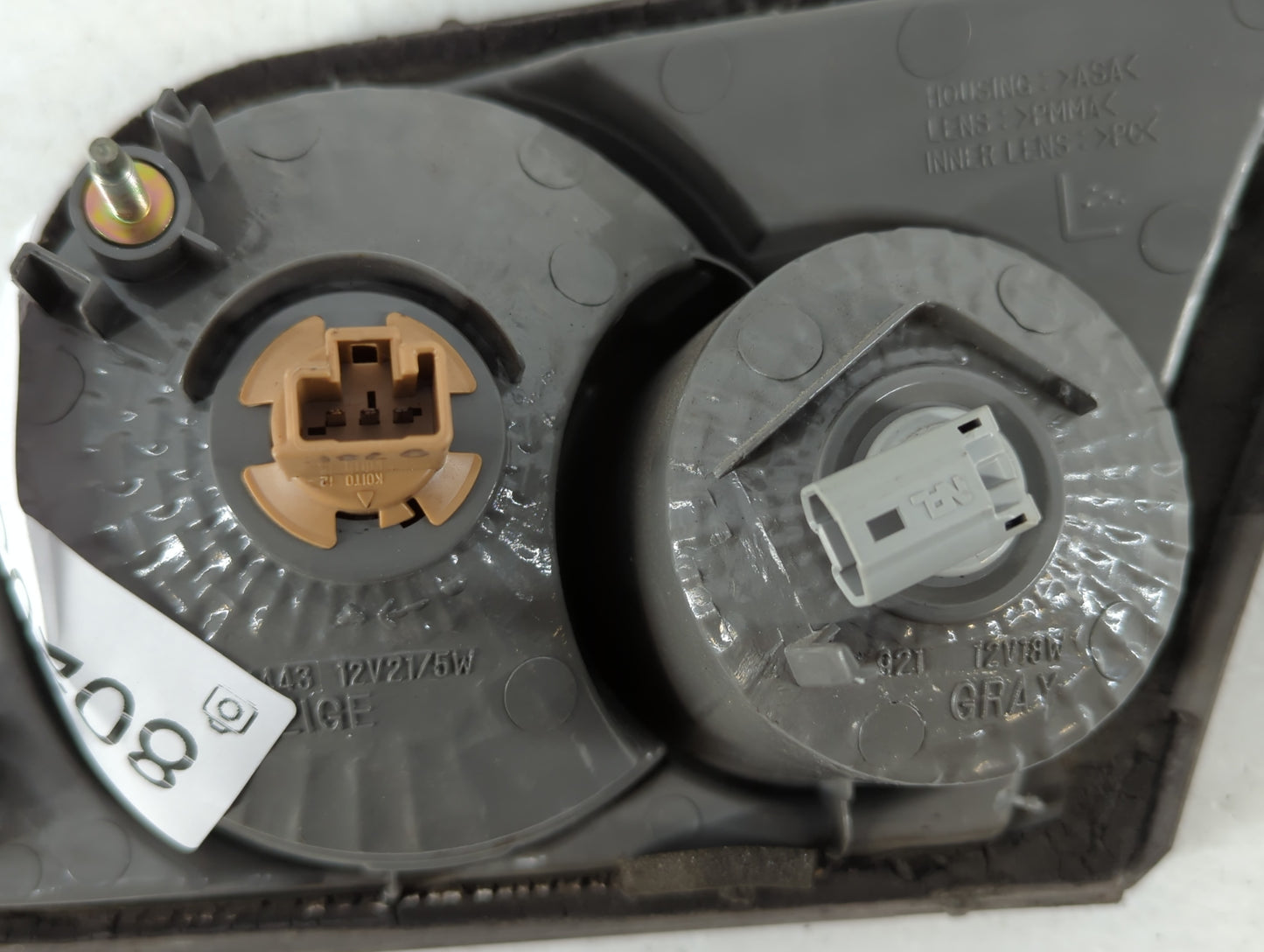 2006-2007 Mazda 6 Tail Light Assembly Driver Left OEM Fits Fits 2006 2007 OEM Used Auto Parts - Oemusedautoparts1.com