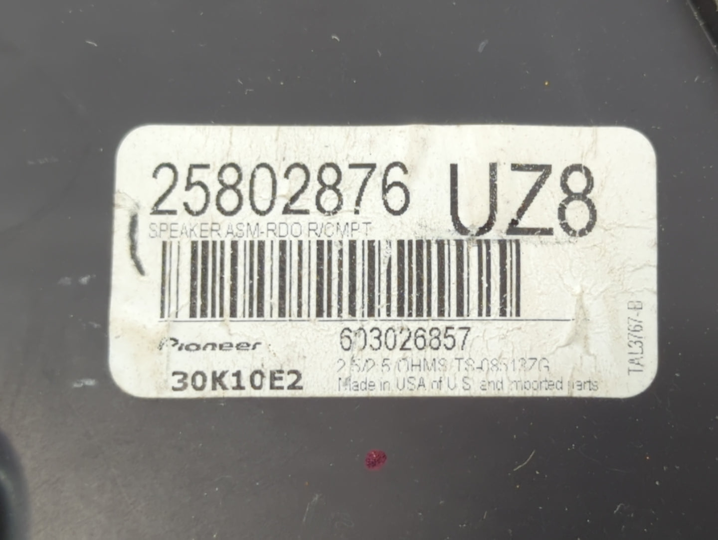 2017 Chevrolet Equinox Speaker/subwoofer - Oemusedautoparts1.com