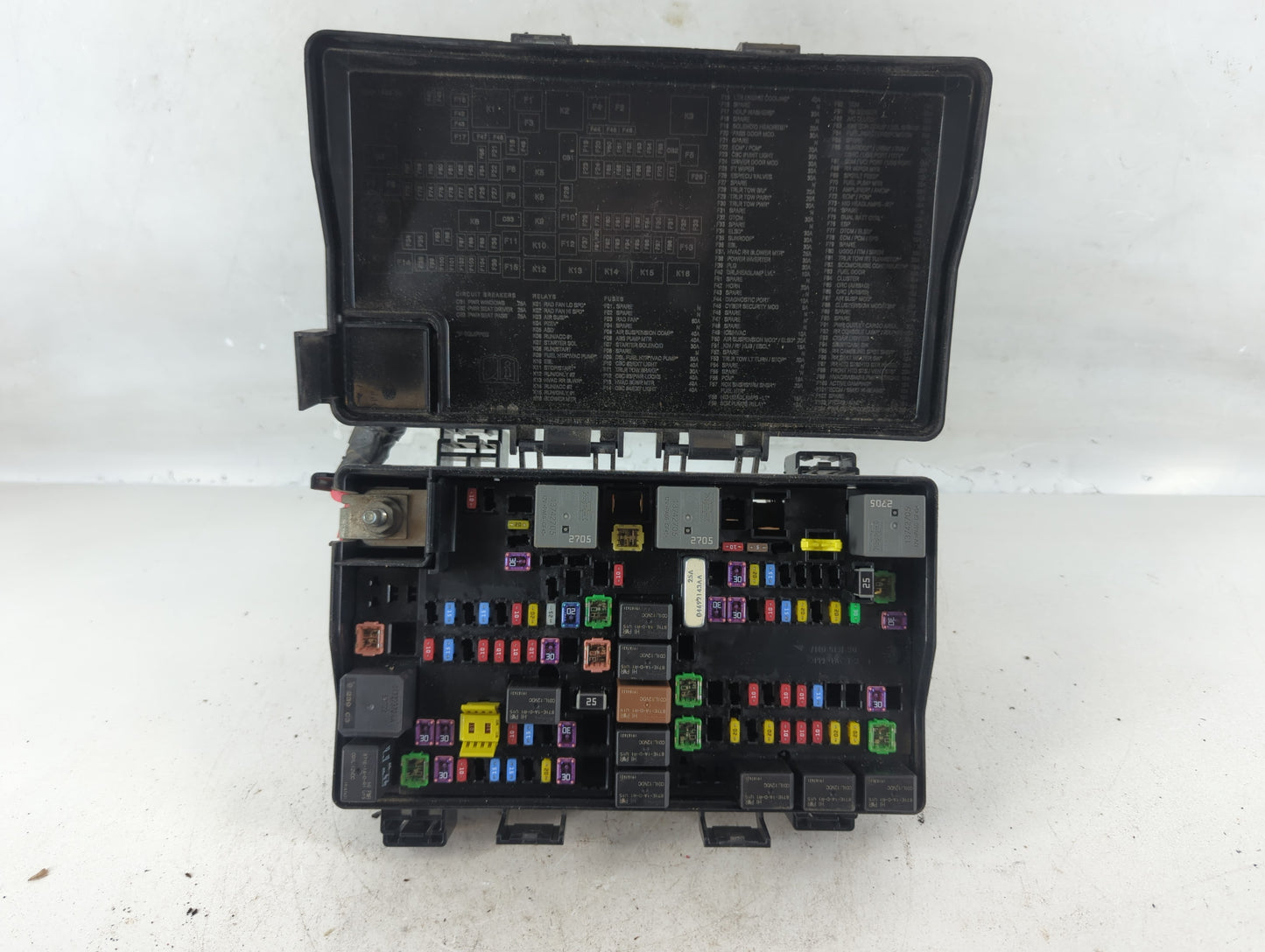 2020 Jeep Grand Cherokee Fusebox Fuse Box Panel Relay Module P/N:P68425203AB A Fits OEM Used Auto Parts - Oemusedautoparts1.com