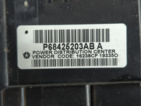 2020 Jeep Grand Cherokee Fusebox Fuse Box Panel Relay Module P/N:P68425203AB A Fits OEM Used Auto Parts - Oemusedautoparts1.com