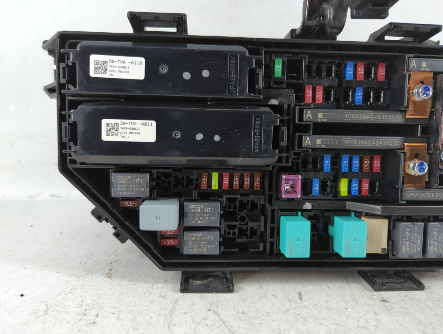 2021-2022 Honda Accord Fusebox Fuse Box Panel Relay Module P/N:7470-5366 30-TVA-A011 Fits Fits 2021 2022 OEM Used Auto Parts - Oemusedautoparts1.com