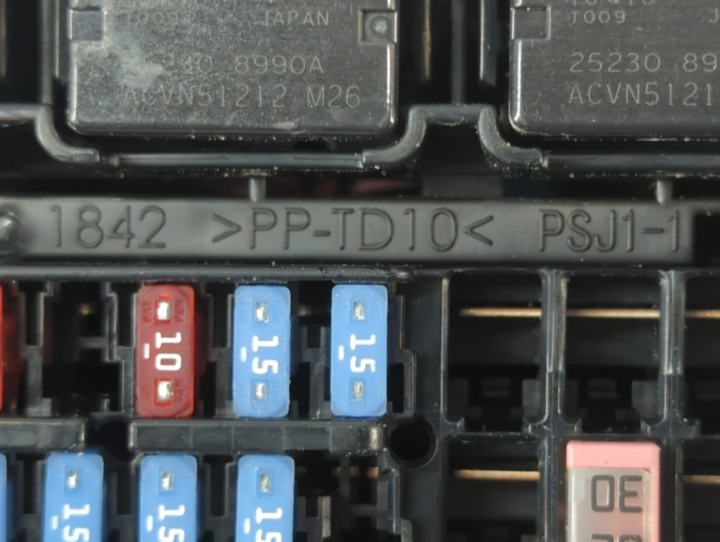 2009-2013 Toyota Corolla Fusebox Fuse Box Panel Relay Module P/N:7551 >PP-TD10<9099 XB1 Fits Fits 2009 2010 2011 2012 2013 2014 OEM Used Auto Parts - Oemusedautoparts1.com