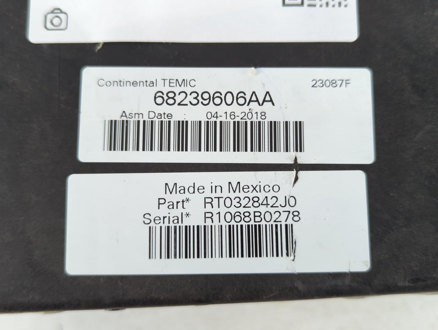 Dodge Caravan Chassis Control Module Ccm Bcm Body Control 68239606aa - Oemusedautoparts1.com
