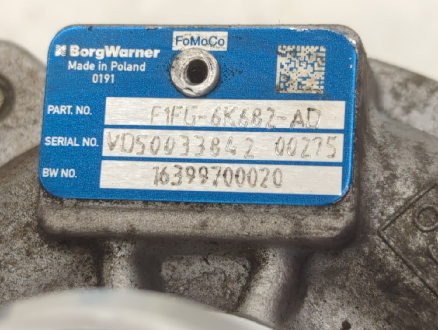 2017 Ford Escape Turbocharger Turbo Charger Super Charger Supercharger - Oemusedautoparts1.com