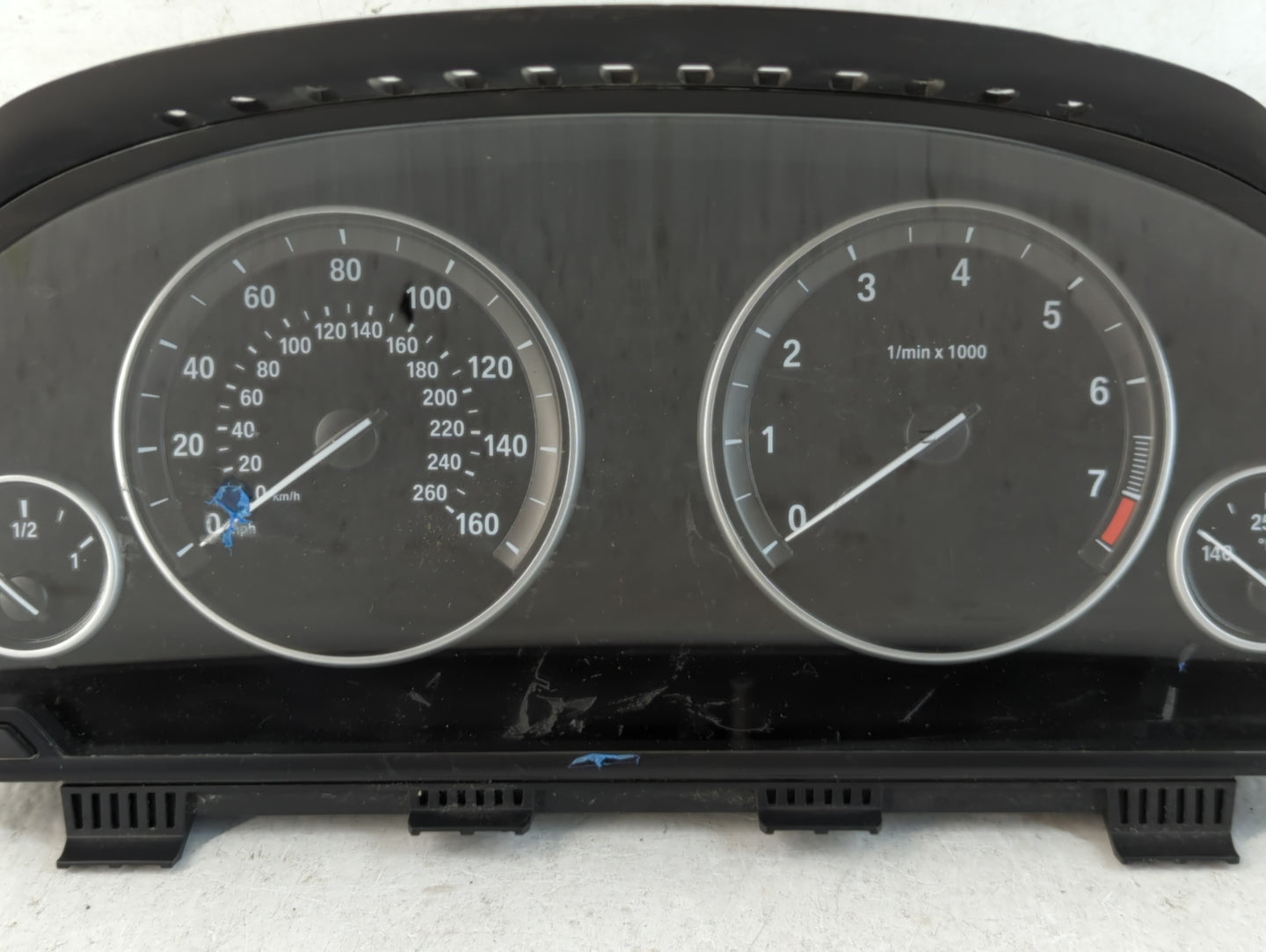 2014-2016 Bmw 528i Instrument Cluster Speedometer Gauges P/N:2615572-03 IK 6820601-01 Fits Fits 2014 2015 2016 2017 OEM Used Auto Parts - Oemusedautoparts1.com