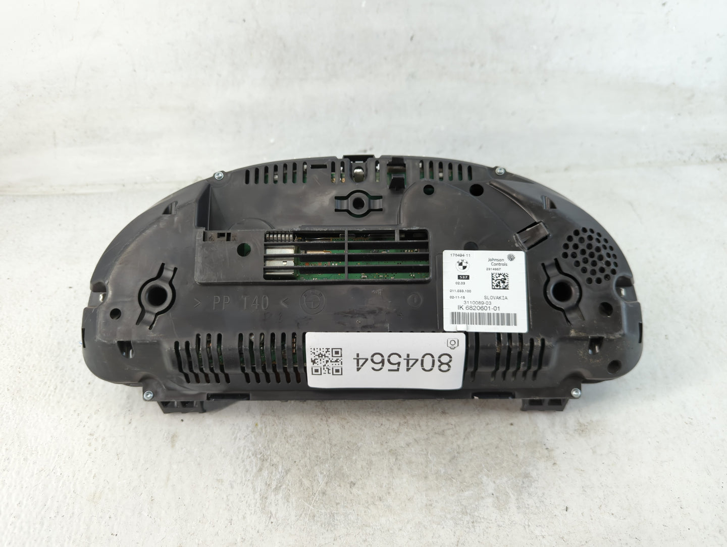 2014-2016 Bmw 528i Instrument Cluster Speedometer Gauges P/N:2615572-03 IK 6820601-01 Fits Fits 2014 2015 2016 2017 OEM Used Auto Parts - Oemusedautoparts1.com