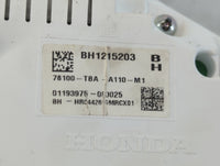 2019-2021 Honda Civic Instrument Cluster Speedometer Gauges P/N:78100-TBA-A110-M1 Fits Fits 2019 2020 2021 OEM Used Auto Parts - Oemusedautoparts1.com