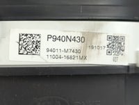 2019-2021 Kia Forte Instrument Cluster Speedometer Gauges P/N:94011-M7430 P940N430 Fits Fits 2019 2020 2021 OEM Used Auto Parts - Oemusedautoparts1.com