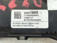 2019 Chevrolet Equinox Instrument Cluster Speedometer Gauges P/N:84601985 Fits OEM Used Auto Parts - Oemusedautoparts1.com