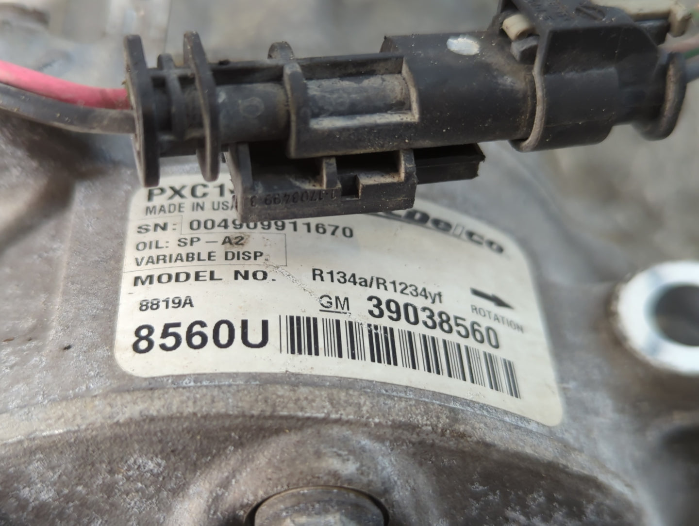 2018-2018 Chevrolet Cruze Air Conditioning A/c Ac Compressor Oem - Oemusedautoparts1.com