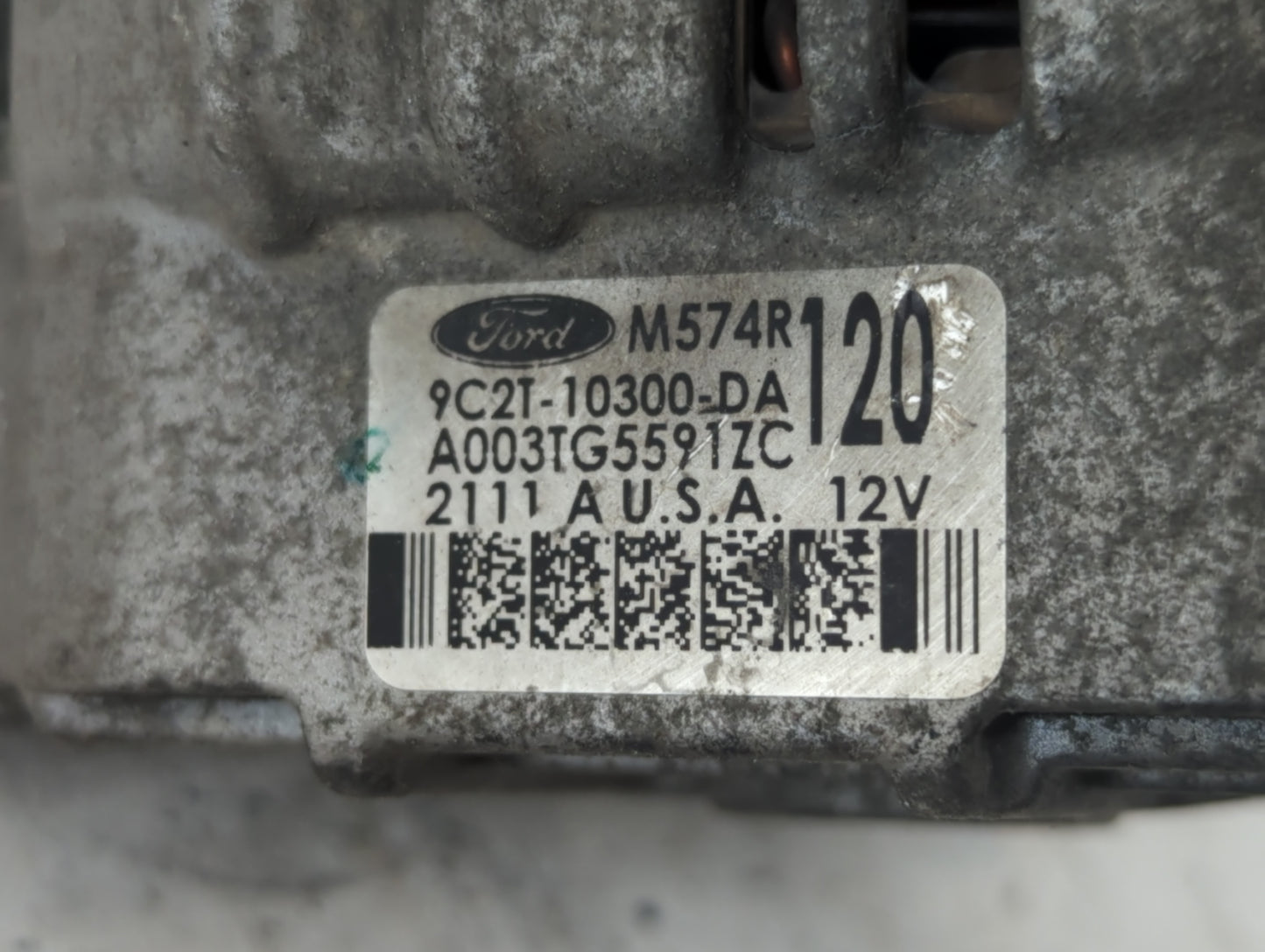 2011 Mercedes-Benz E250 Alternator Replacement Generator Charging Assembly Engine OEM P/N:9C2T-10300-DA Fits OEM Used Auto Parts - Oemusedautoparts1.com