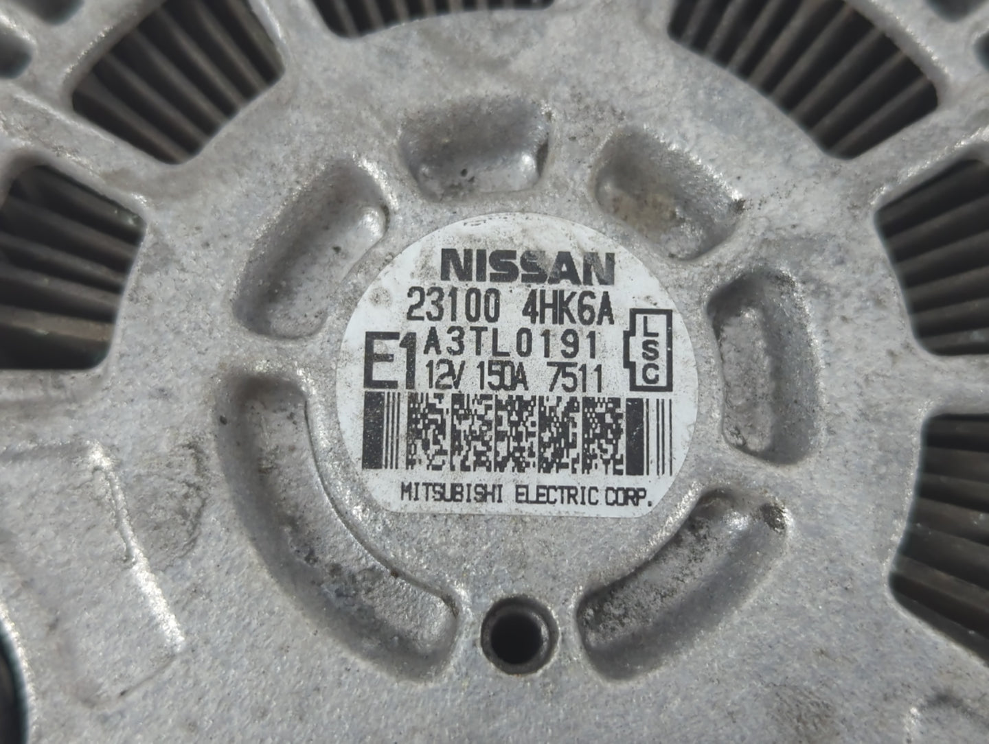 2018 Infiniti Q50 Alternator Replacement Generator Charging Assembly Engine OEM P/N:23100 4HK6A Fits OEM Used Auto Parts - Oemusedautoparts1.com