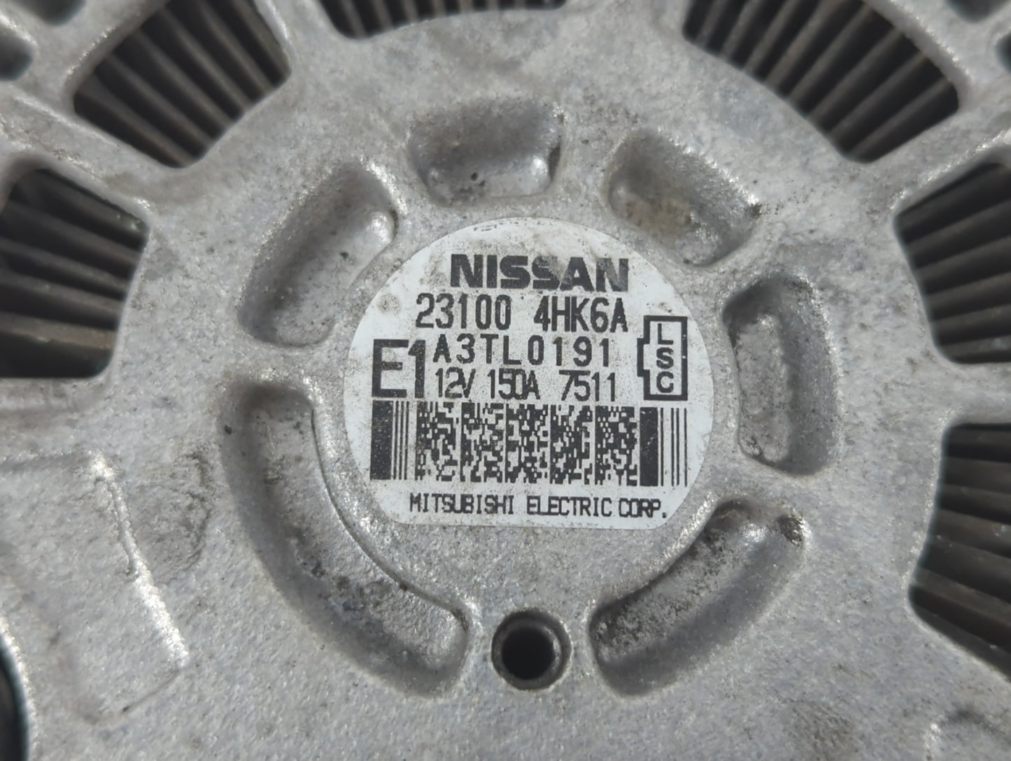 2018 Infiniti Q50 Alternator Replacement Generator Charging Assembly Engine OEM P/N:23100 4HK6A Fits OEM Used Auto Parts - Oemusedautoparts1.com