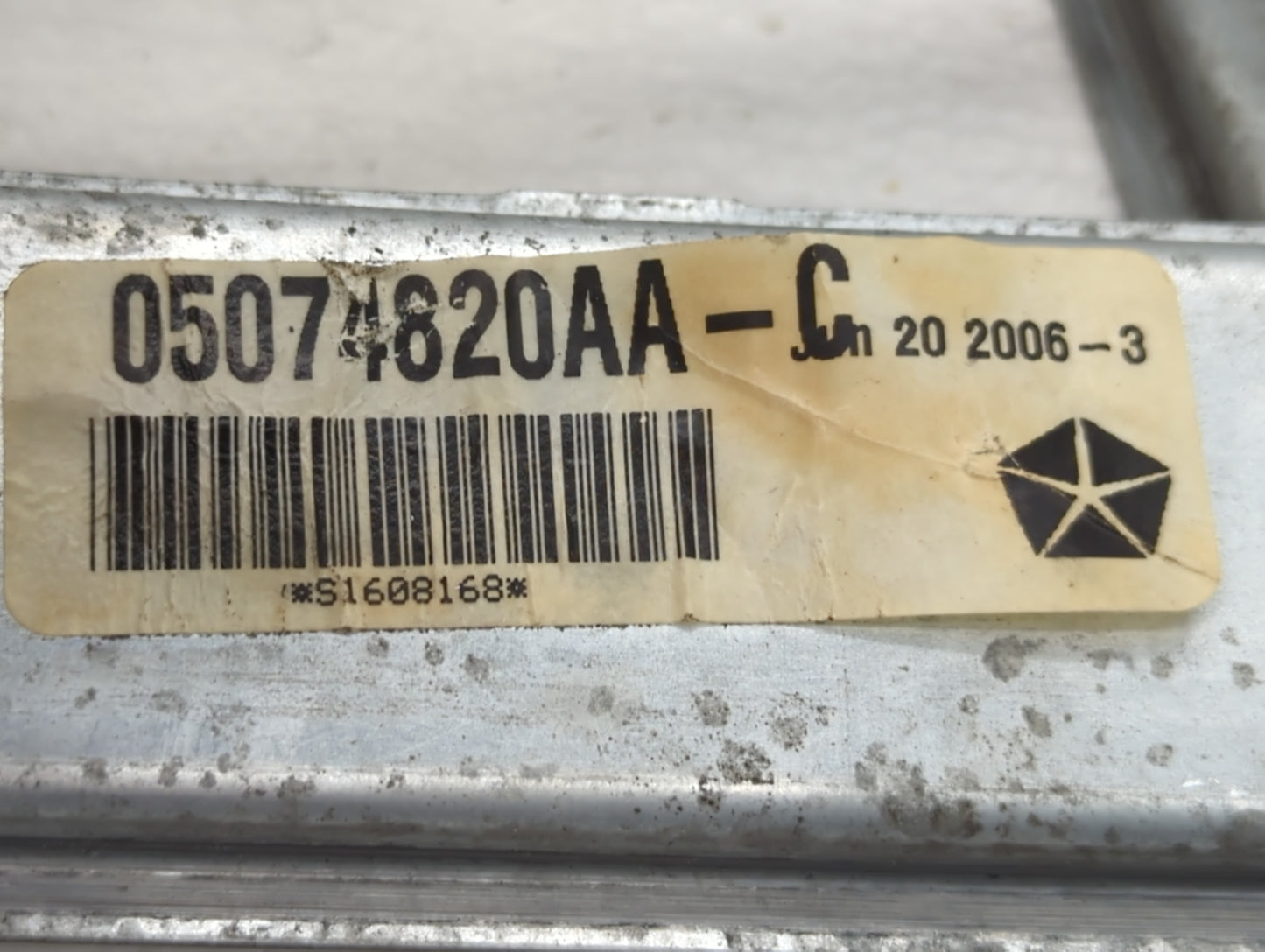 2007 Jeep Compass Window Regulator Passenger Front