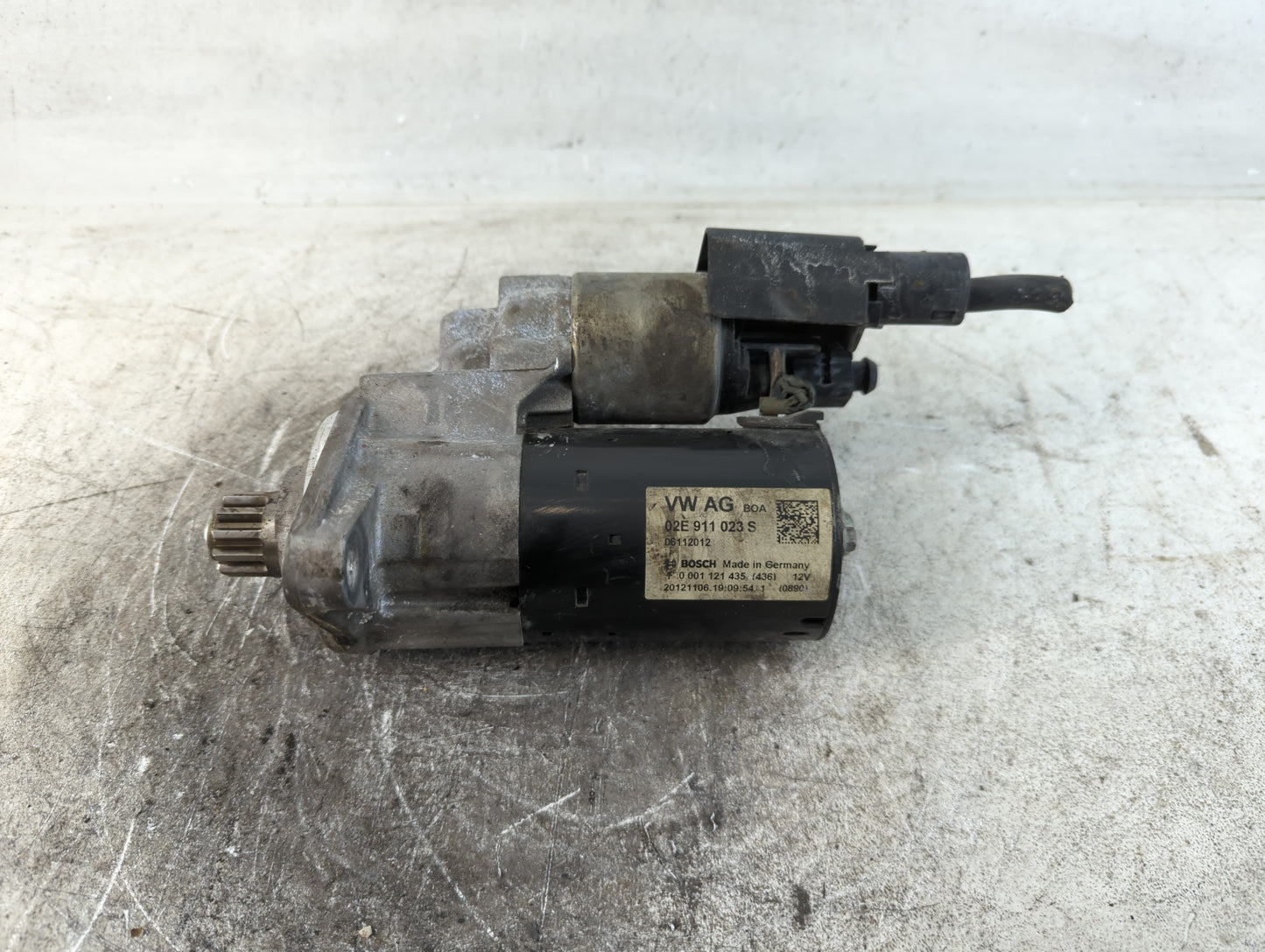2009-2017 Volkswagen Cc Car Starter Motor Solenoid OEM P/N:02E 911 023 S Fits OEM Used Auto Parts - Oemusedautoparts1.com