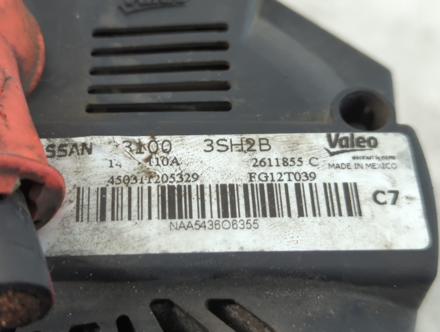 2013-2019 Nissan Sentra Alternator Replacement Generator Charging Assembly Engine OEM P/N:23100 3SH2B Fits OEM Used Auto Parts - Oemusedautoparts1.com