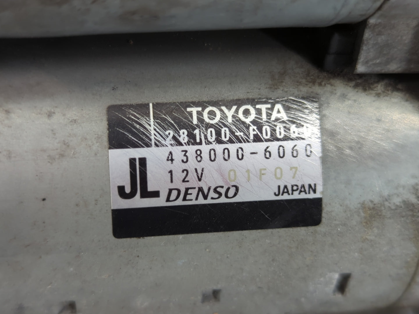 2018-2022 Toyota Camry Car Starter Motor Solenoid OEM P/N:438000-6060 28100-F0060 Fits Fits 2018 2019 2020 2021 2022 OEM Used Auto Parts - Oemusedautoparts1.com