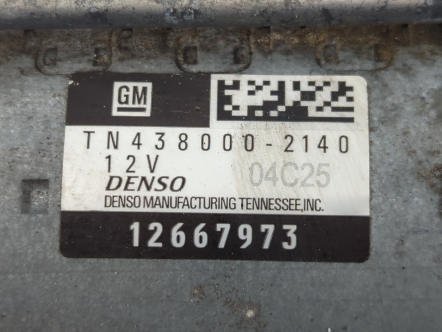 2018-2022 Chevrolet Traverse Car Starter Motor Solenoid OEM P/N:TN438000-2140 12667973 Fits OEM Used Auto Parts - Oemusedautoparts1.com