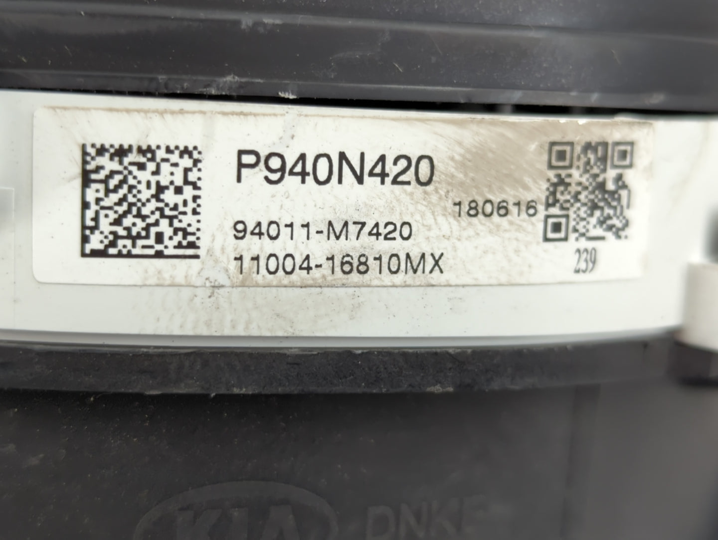 2019-2021 Kia Forte Instrument Cluster Speedometer Gauges P/N:11004-16821MX 94011-M7420 Fits Fits 2019 2020 2021 OEM Used Auto Parts - Oemusedautoparts1.com
