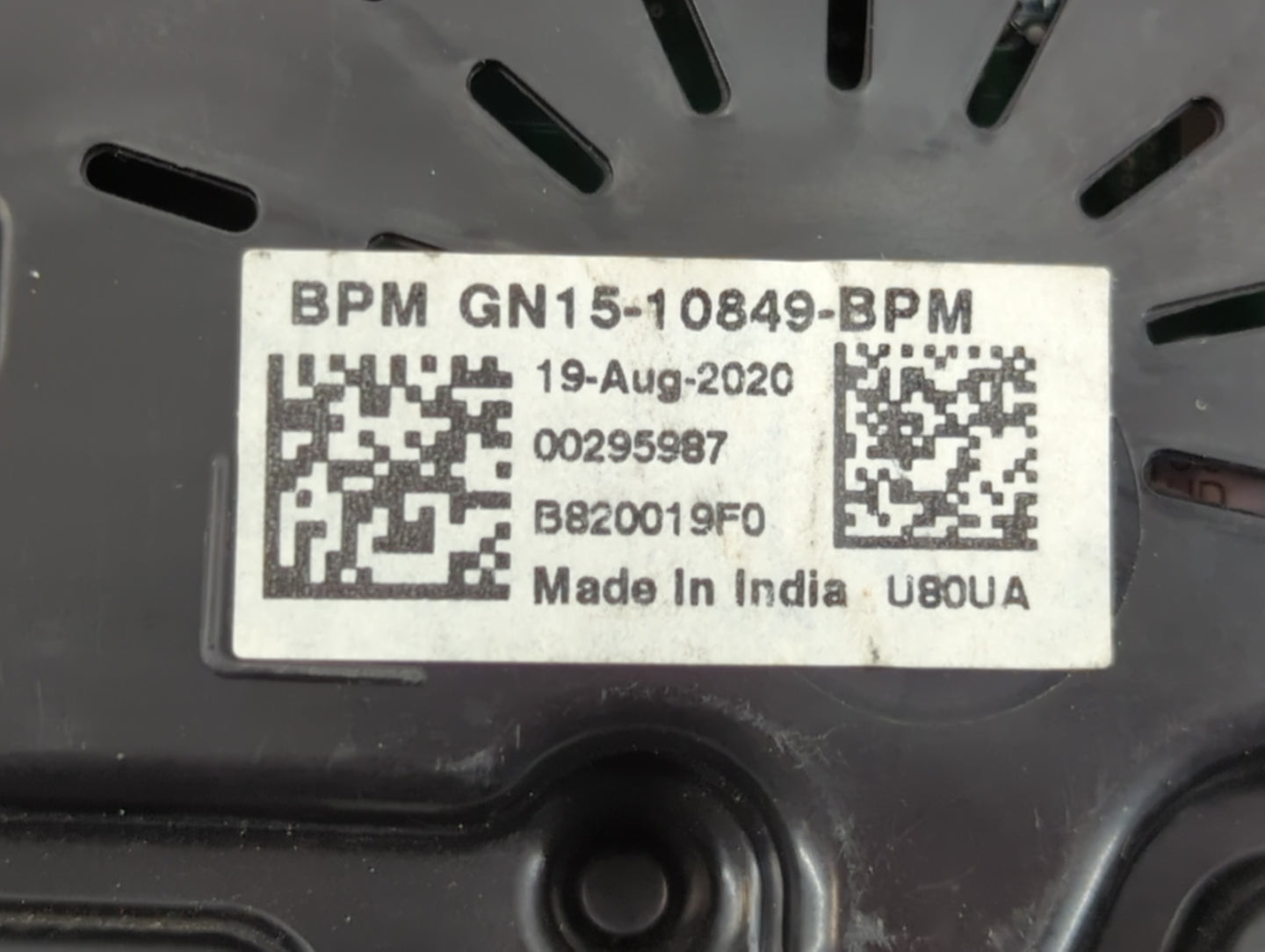 2020-2022 Ford Ecosport Instrument Cluster Speedometer Gauges P/N:GN15-10849-BPM Fits Fits 2020 2021 2022 OEM Used Auto Parts - Oemusedautoparts1.com