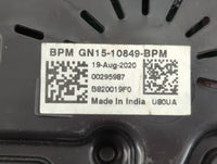 2020-2022 Ford Ecosport Instrument Cluster Speedometer Gauges P/N:GN15-10849-BPM Fits Fits 2020 2021 2022 OEM Used Auto Parts - Oemusedautoparts1.com