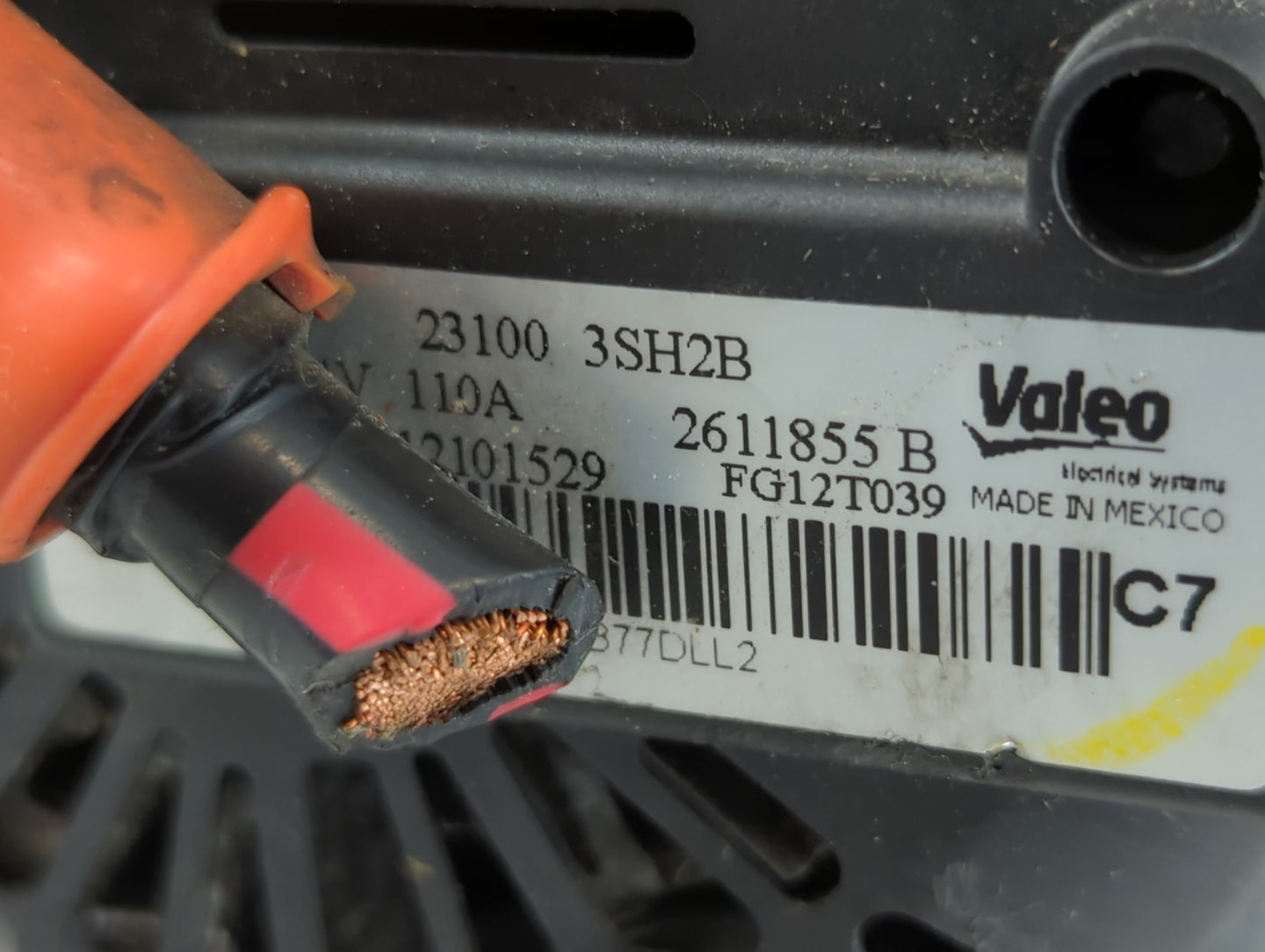 2013-2019 Nissan Sentra Alternator Replacement Generator Charging Assembly Engine OEM P/N:23100 3SH2B Fits OEM Used Auto Parts - Oemusedautoparts1.com